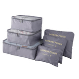 6 PC Easy Travel Packing System