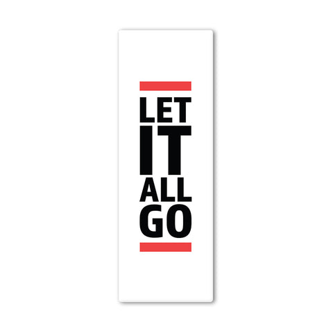 Let It All Go Yoga Mat - In White