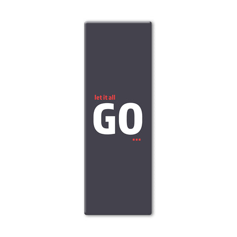 Let It All Go Yoga Mat - In Charcoal