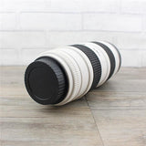Tall SLR Camera Zoom Lens Coffee Mug, Stainless Steel Travel with Leak-Proof Lid